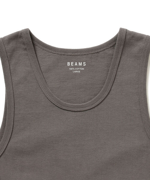 BEAMS（ビームス）の「BEAMS / ルーズフィット タンクトップ（タンクトップ・メンズ・グレー/ブラック/ホワイト・S/M/L）」の5枚目の写真