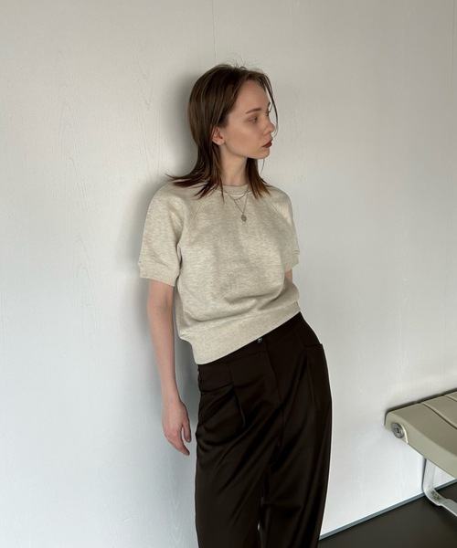 Didot.showroom（ディドット ショールーム）の「【DIDOT.】ラグランクロップドハーフT（Tシャツ/カットソー・レディース・ネイビー/ブルー/ライム/オートミール・FREE）」の9枚目の写真