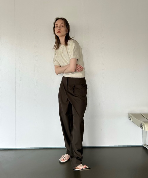 Didot.showroom（ディドット ショールーム）の「【DIDOT.】ラグランクロップドハーフT（Tシャツ/カットソー・レディース・ネイビー/ブルー/ライム/オートミール・FREE）」の13枚目の写真