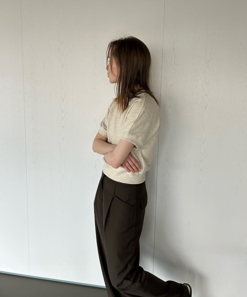 Didot.showroom（ディドット ショールーム）の「【DIDOT.】ラグランクロップドハーフT（Tシャツ/カットソー・レディース・ネイビー/ブルー/ライム/オートミール・FREE）」の14枚目の写真