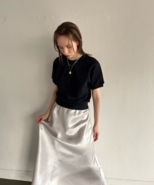 Didot.showroom（ディドット ショールーム）の「【DIDOT.】ラグランクロップドハーフT（Tシャツ/カットソー・レディース・ネイビー/ブルー/ライム/オートミール・FREE）」の19枚目の写真