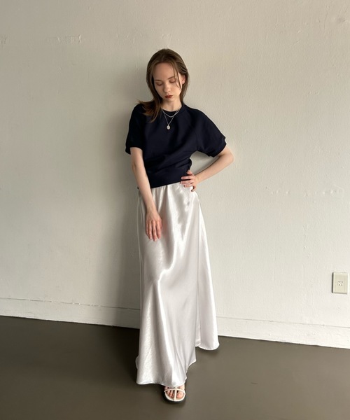 Didot.showroom（ディドット ショールーム）の「【DIDOT.】ラグランクロップドハーフT（Tシャツ/カットソー・レディース・ネイビー/ブルー/ライム/オートミール・FREE）」の21枚目の写真