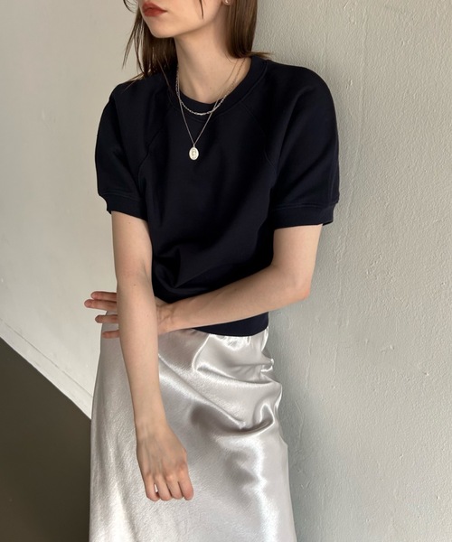 tシャツ 「DIDOT.」ラグランクロップドハーフT レディース DIDOT.】ラグランクロップドハーフT（Tシャツ/カットソー