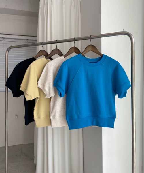 DIDOT.】ラグランクロップドハーフT（Tシャツ/カットソー