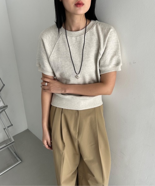 tシャツ 「DIDOT.」ラグランクロップドハーフT レディース Didot.showroom tシャツ 「DIDOT.」ラグランクロップドハーフT