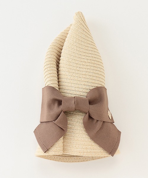 petit main（プティマイン）の「折りたたみリボンハット（キャップ・キッズ・ライトブルー/ベージュ/ライトピンク・52cm/54cm/50cm）」の15枚目の写真