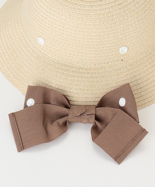 petit main（プティマイン）の「折りたたみリボンハット（キャップ・キッズ・ライトブルー/ベージュ/ライトピンク・52cm/54cm/50cm）」の4枚目の写真