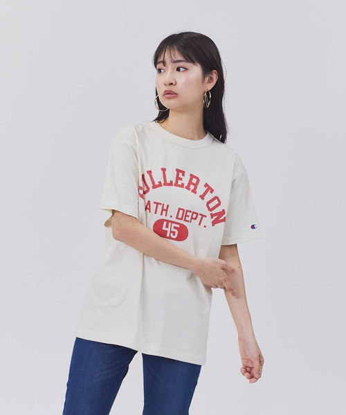 Champion（チャンピオン）の「【Champion】カレッジロゴＴシャツ（Tシャツ/カットソー・レディース・キナリ/ダークグレー・L/M）」の12枚目の写真