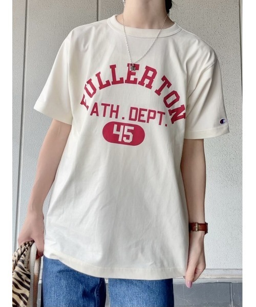 Champion（チャンピオン）の「【Champion】カレッジロゴＴシャツ（Tシャツ/カットソー・レディース・キナリ/ダークグレー・L/M）」の16枚目の写真