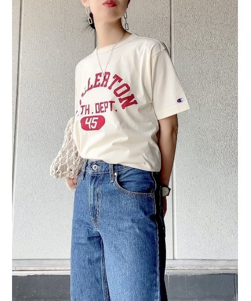 Champion（チャンピオン）の「【Champion】カレッジロゴＴシャツ（Tシャツ/カットソー・レディース・キナリ/ダークグレー・L/M）」の17枚目の写真