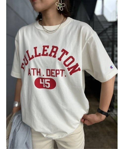 Champion（チャンピオン）の「【Champion】カレッジロゴＴシャツ（Tシャツ/カットソー・レディース・キナリ/ダークグレー・L/M）」の21枚目の写真