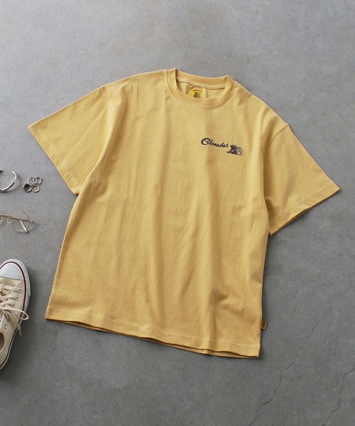 COBMASTER(コブマスター)の「【COBMASTER/コブマスター】COB MASTER バックロゴTee/半袖Tシャツ(Tシャツ/カットソー・メンズ・パープル/ベージュ/イエロー/モスグリーン/ホワイト/グレー/ブラック・M/L/XL/S)」の4枚目の写真