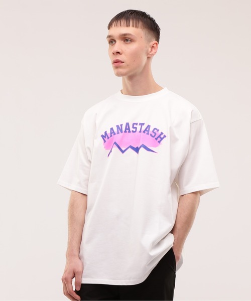 MANASTASH(マナスタッシュ)の「MANASTASH/マナスタッシュ/CiTee BRUSH Tシャツ(Tシャツ/カットソー・メンズ・ブラック/イエロー/ホワイト・M/L/XL/2XL)」の1枚目の写真