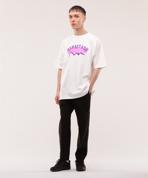 MANASTASH(マナスタッシュ)の「MANASTASH/マナスタッシュ/CiTee BRUSH Tシャツ(Tシャツ/カットソー・メンズ・ブラック/イエロー/ホワイト・M/L/XL/2XL)」の5枚目の写真