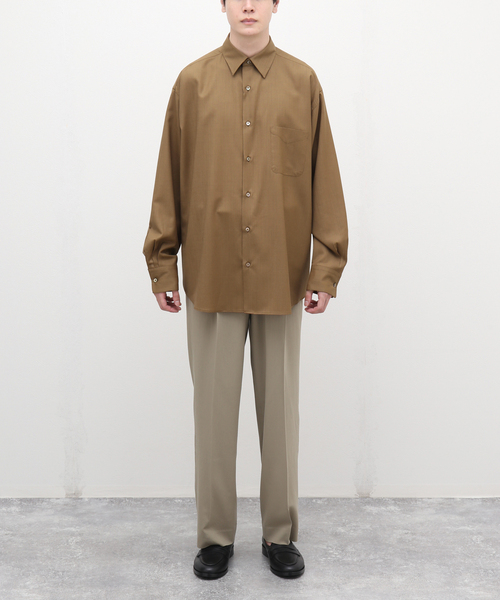 markaware(マーカウェア)の「【MARKAWARE / マーカウェア】COMFORT FIT SHIRT 120S TRO(シャツ/ブラウス・メンズ・カーキ/ブラック/ネイビー・1/2/3)」の8枚目の写真