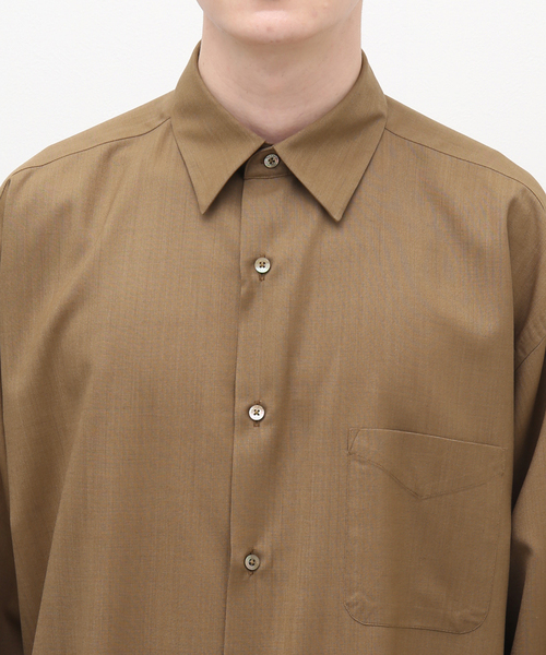 markaware(マーカウェア)の「【MARKAWARE / マーカウェア】COMFORT FIT SHIRT 120S TRO(シャツ/ブラウス・メンズ・カーキ/ブラック/ネイビー・1/2/3)」の11枚目の写真