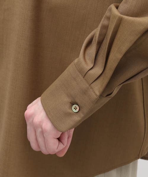 markaware(マーカウェア)の「【MARKAWARE / マーカウェア】COMFORT FIT SHIRT 120S TRO(シャツ/ブラウス・メンズ・カーキ/ブラック/ネイビー・1/2/3)」の9枚目の写真