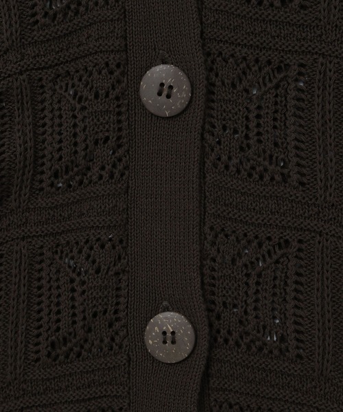 BAYFLOW（ベイフロー）の「透かしモチーフカーディガン（カーディガン/ボレロ・レディース・アイボリー/ブラウン/オレンジ・FREE）」の20枚目の写真