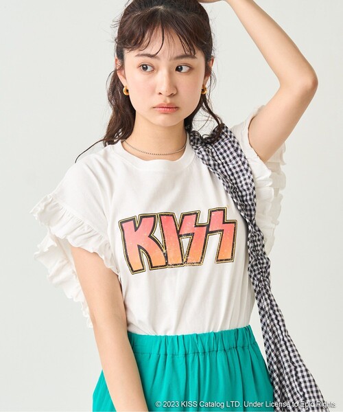 tシャツ 袖フリルノースリーブカットソー レディース FREAK'S STORE tシャツ 袖フリル ノースリーブTシャツ