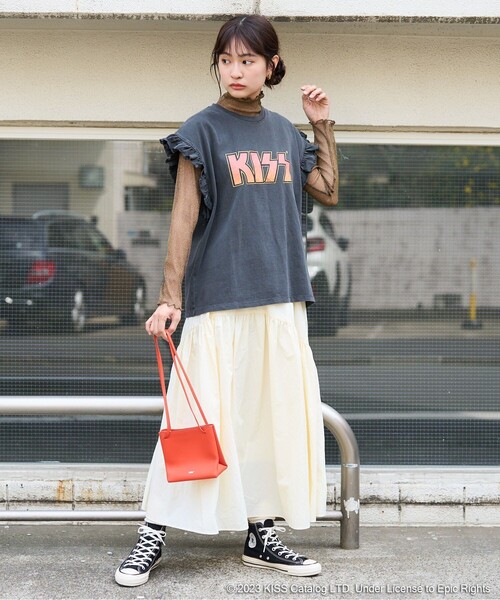 tシャツ フリルドロストノースリーブＴＯＰＳ レディース archives｜フリルドロストノースリーブTOPS | Rakuten Fashion