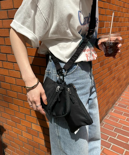 DISCOAT（ディスコート）の「3ピースマルチミニショルダー（ショルダーバッグ・レディース・ブラック/レオパード・FREE）」の2枚目の写真