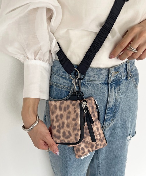 DISCOAT（ディスコート）の「3ピースマルチミニショルダー（ショルダーバッグ・レディース・ブラック/レオパード・FREE）」の9枚目の写真