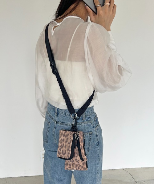 DISCOAT（ディスコート）の「3ピースマルチミニショルダー（ショルダーバッグ・レディース・ブラック/レオパード・FREE）」の8枚目の写真