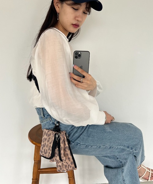 DISCOAT（ディスコート）の「3ピースマルチミニショルダー（ショルダーバッグ・レディース・ブラック/レオパード・FREE）」の4枚目の写真