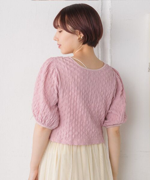 RETRO GIRL(レトロガール)の「2WAYシャーリングカットTee(Tシャツ/カットソー・レディース・グリーン/ホワイト/ピンク・FREE)」の21枚目の写真