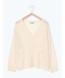 Samansa Mos2 | 【マシンウォッシャブル】リネンタッチVネックカーディガン(カーディガン/ボレロ)