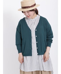 Samansa Mos2 | 【マシンウォッシャブル】リネンタッチVネックカーディガン(カーディガン/ボレロ)