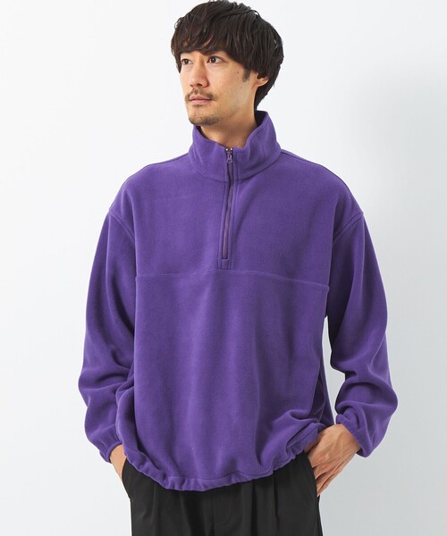 green label relaxing（グリーンレーベルリラクシング）の「【WEB限定】＜GLR or＞ハーフジップ フリース（その他トップス・メンズ・ブラック/オレンジ/ネイビー/パープル・M/L/S）」の3枚目の写真