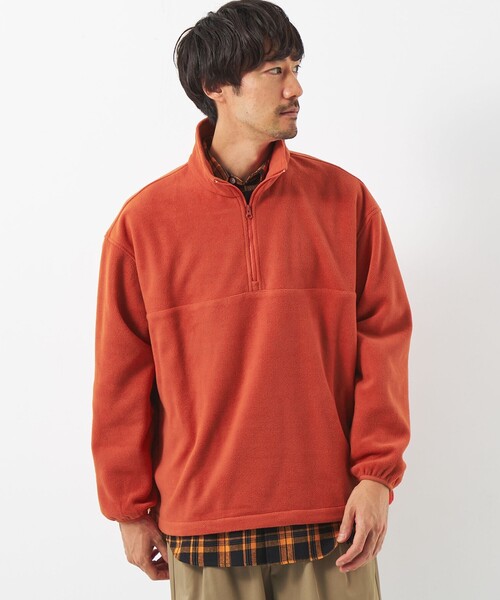green label relaxing（グリーンレーベルリラクシング）の「【WEB限定】＜GLR or＞ハーフジップ フリース（その他トップス・メンズ・ブラック/オレンジ/ネイビー/パープル・M/L/S）」の4枚目の写真