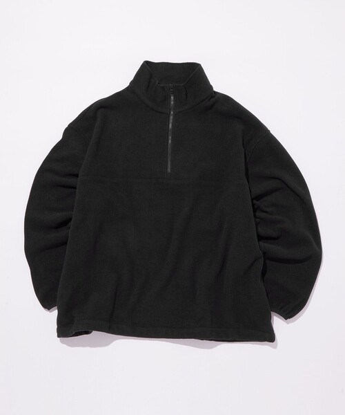 green label relaxing（グリーンレーベルリラクシング）の「【WEB限定】＜GLR or＞ハーフジップ フリース（その他トップス・メンズ・ブラック/オレンジ/ネイビー/パープル・M/L/S）」の2枚目の写真