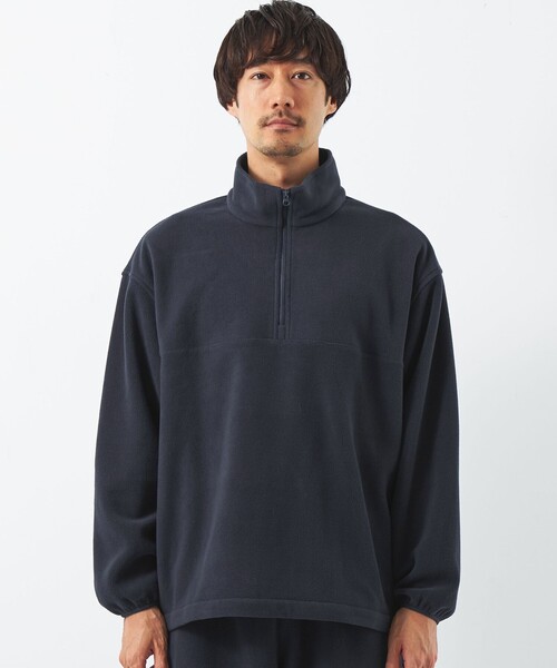 green label relaxing（グリーンレーベルリラクシング）の「【WEB限定】＜GLR or＞ハーフジップ フリース（その他トップス・メンズ・ブラック/オレンジ/ネイビー/パープル・M/L/S）」の5枚目の写真