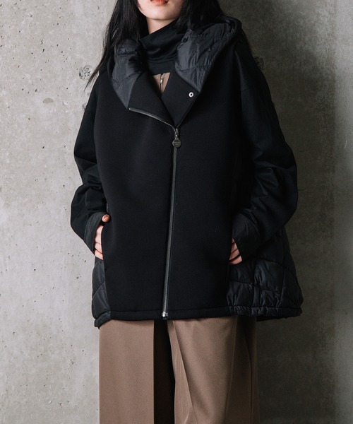 MARECHAL TERRE（マルシャルテル）の「ダウンパーカーベスト（ダウンベスト・レディース・ブラック系/サンドベージュ/ネイビー/ブラック・MEDIUM）」の7枚目の写真