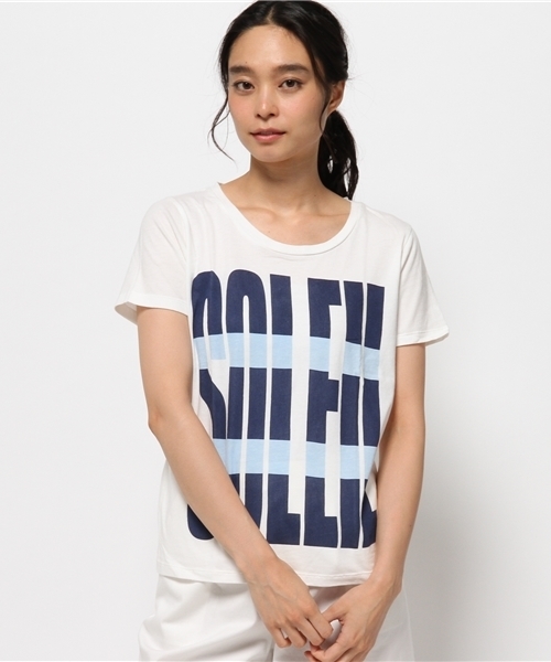 OUTLET(アウトレット)の「【CIAOPANIC TYPY】アラビキ杢SOLEILプリントTシャツ(Tシャツ/カットソー・レディース・ホワイト・FREE)」の1枚目の写真