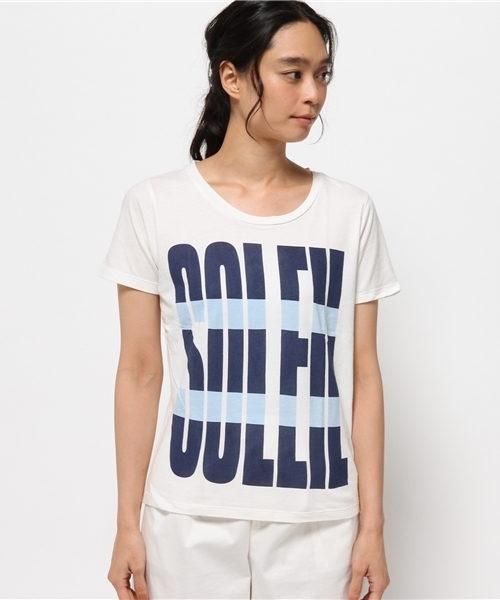 OUTLET(アウトレット)の「【CIAOPANIC TYPY】アラビキ杢SOLEILプリントTシャツ(Tシャツ/カットソー・レディース・ホワイト・FREE)」の2枚目の写真