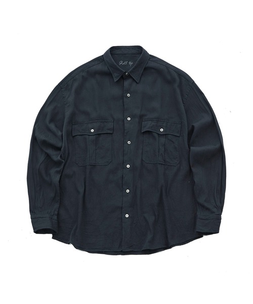 PORTER CLASSIC(ポータークラシック)の「【PORTER CLASSIC / ポータークラシック】R-UP VINTAGE GAUZE SH(シャツ/ブラウス・メンズ・ブラック・M/L)」の1枚目の写真