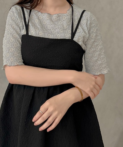apres jour clair(アプレジュールクレア)の「【apres jour clair】花柄トップス【ZOZOTOWN限定アイテム】(Tシャツ/カットソー・レディース・ブルー系その他/グリーン/アイボリー・X-LARGE/フリー)」の13枚目の写真