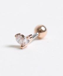 【Peony/ピオニー】/サージカルステンレス 316L ハートスタッドピアス
