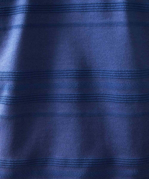 MICHEL KLEIN HOMME (ミッシェルクランオム)の「《日本製》ボーダークルーネックカットソー(Tシャツ/カットソー・メンズ・パープル/ホワイト/ブラック・X-LARGE/MEDIUM/LARGE)」の12枚目の写真