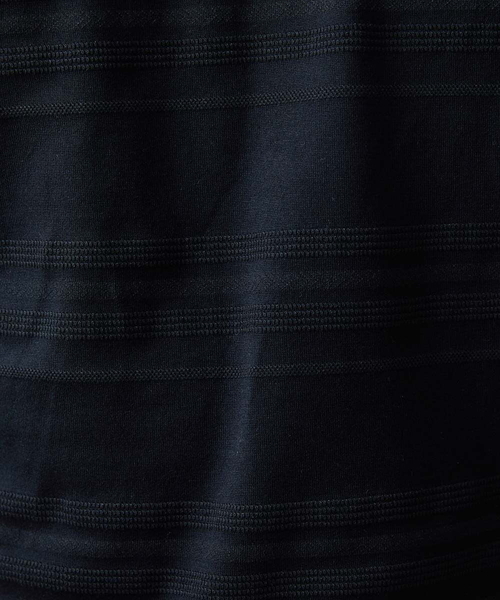 MICHEL KLEIN HOMME (ミッシェルクランオム)の「《日本製》ボーダークルーネックカットソー(Tシャツ/カットソー・メンズ・パープル/ホワイト/ブラック・X-LARGE/MEDIUM/LARGE)」の16枚目の写真