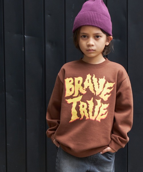 PAIRMANON STREET（ペアマノンストリート）の「【PAIRMANON STREET】グラフィックプリント オーバサイズ トレーナー（スウェット・キッズ・ブラック系その他2/ブラック系その他/マスタード/レッド系その他/ブラック系その他4/ピンク系その他/ブルー系その他2/ブルー系その他/グレー系その他/ブラック系その他3/グリーン系その他/ブラウン系その他/イエロー系その他/レッド系その他2/グリーン系その他2/グレー系その他3/グレー系その他4/グレー系その他2/ホワイト系その他/ブルー系その他3・140/120/150/100/90/130/110）」の10枚目の写真