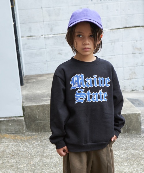 PAIRMANON STREET（ペアマノンストリート）の「【PAIRMANON STREET】グラフィックプリント オーバサイズ トレーナー（スウェット・キッズ・ブラック系その他2/ブラック系その他/マスタード/レッド系その他/ブラック系その他4/ピンク系その他/ブルー系その他2/ブルー系その他/グレー系その他/ブラック系その他3/グリーン系その他/ブラウン系その他/イエロー系その他/レッド系その他2/グリーン系その他2/グレー系その他3/グレー系その他4/グレー系その他2/ホワイト系その他/ブルー系その他3・140/120/150/100/90/130/110）」の5枚目の写真