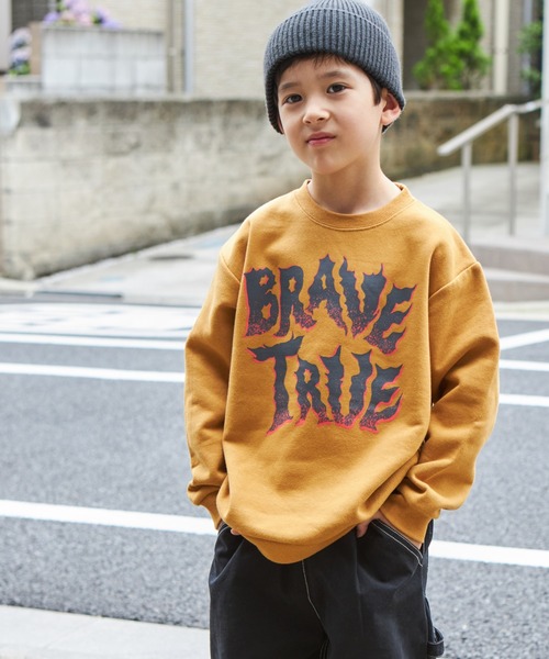 PAIRMANON STREET（ペアマノンストリート）の「【PAIRMANON STREET】グラフィックプリント オーバサイズ トレーナー（スウェット・キッズ・ブラック系その他2/ブラック系その他/マスタード/レッド系その他/ブラック系その他4/ピンク系その他/ブルー系その他2/ブルー系その他/グレー系その他/ブラック系その他3/グリーン系その他/ブラウン系その他/イエロー系その他/レッド系その他2/グリーン系その他2/グレー系その他3/グレー系その他4/グレー系その他2/ホワイト系その他/ブルー系その他3・140/120/150/100/90/130/110）」の16枚目の写真