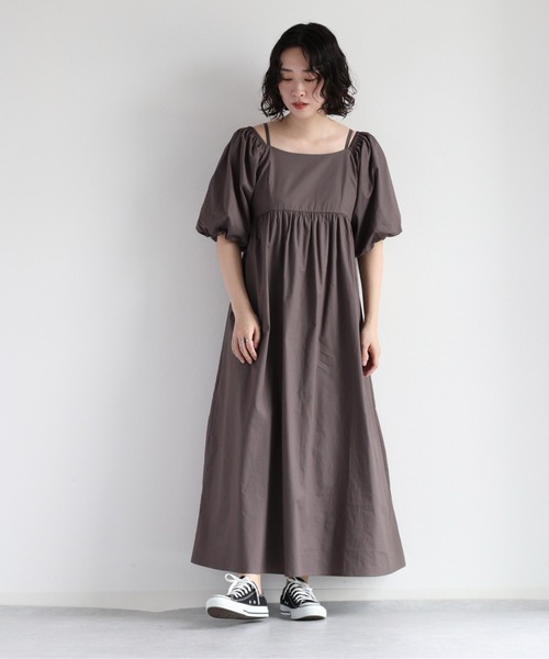 cepo(セポ)の「2WAYスリーブオフショルダーワンピース(ワンピース・レディース・チャコール/モカ・M)」の19枚目の写真