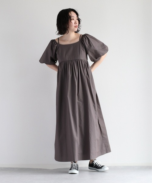 cepo(セポ)の「2WAYスリーブオフショルダーワンピース(ワンピース・レディース・チャコール/モカ・M)」の18枚目の写真