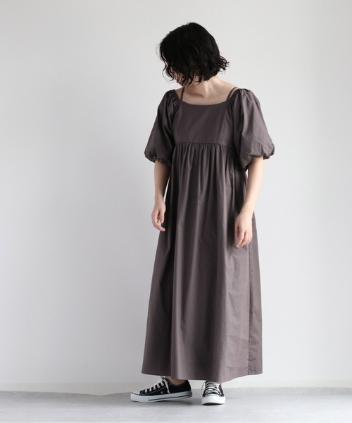 cepo(セポ)の「2WAYスリーブオフショルダーワンピース(ワンピース・レディース・チャコール/モカ・M)」の20枚目の写真