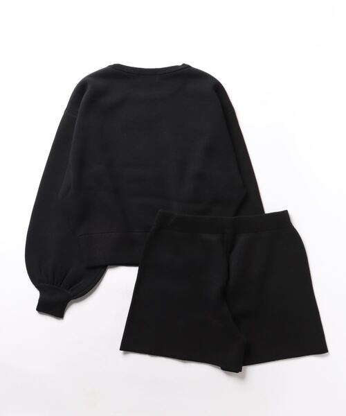 CIAOPANIC TYPY(チャオパニックティピー)の「【WEB限定】【in a good mood】ボリュームスリーブニットセットアップ(アンサンブル・レディース・オフホワイト/ブラック・ONE SIZE)」の10枚目の写真